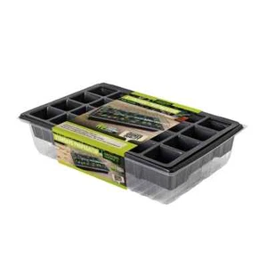 Hochwertiges Doppelpack Standard Gewächshaus schwarz 24 cm - Bild 1 von 2