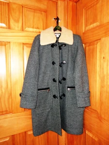 WOW NICE $600 Sundance Coat Black Gray Grey RN106205 Womens W Size 4 L@@K ! - Picture 1 of 7