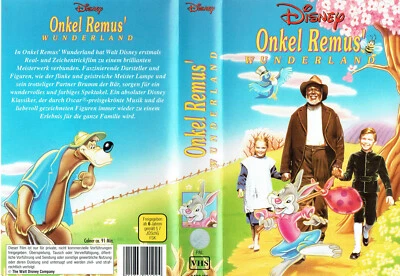(VHS)  Videokassette - Onkel Remus' Wunderland - ( Walt Disney)  USA 1946 - Bild 1 von 3