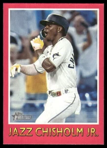 2024 Topps Heritage #75BS-13 Jazz Chisholm Jr. 1975 Baseball Sensations - Foto 1 di 2