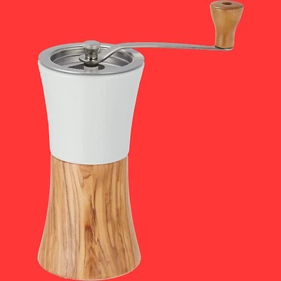 Hario Ceramic Coffee Mill Grinder Wood MCWN-2-OV FREE shipping #948 - Image 1 of 3