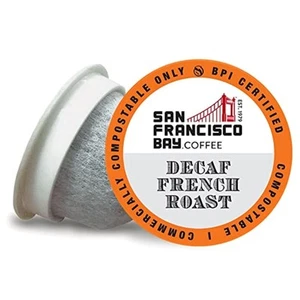 San Francisco Bay Compostable Coffee Pods - DECAF French 36 Count (Pack of 1) - Picture 1 of 7