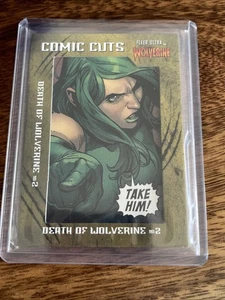 2023 Fleer Ultra Wolverine Comic Cuts 35/50 Death of Wolverine #2 #CC-DOW2 - Picture 1 of 4