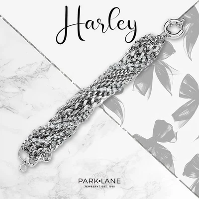 Pulsera de cadena multihilo Park Lane Harley Silver venta al por menor $110 Foto 1 de 4