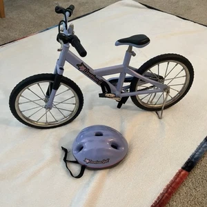 American Girl Trail Mountainbike Fahrrad & Helm Set blau lila Samantha - Bild 1 von 5