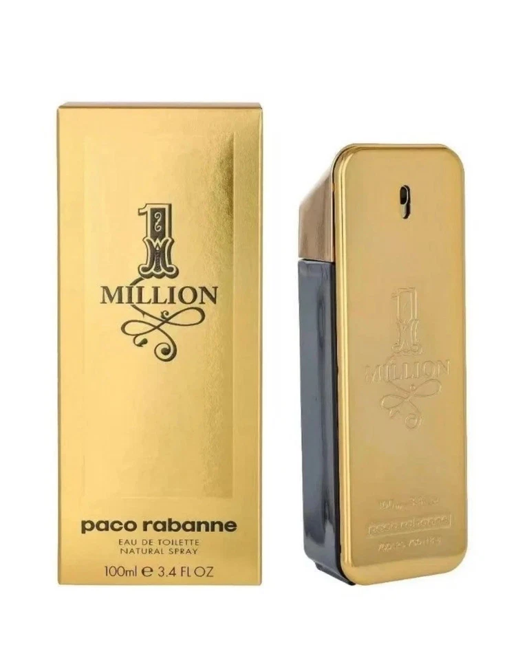 Paco Rabanne 1 millón EDT spray 3,4 oz 100 ml colonia para hombres nuevo en caja EE. UU. Foto 1 de 4