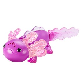 Fingerlings Interactive Baby Axolotl, Ziggy (Magenta), Swims & Lights Up