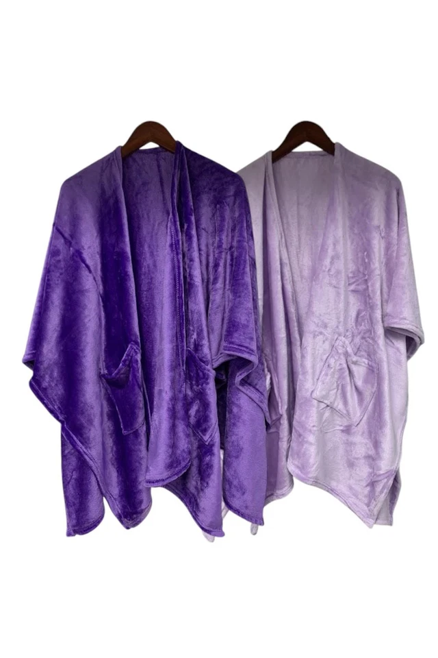 Warm+cozy 2-Pack Angel Wrap Light/Dark Purple - Image 1 of 1