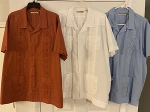 Havanera Havana guayabera Button Up Shirt XXL Choose Color - Picture 1 of 1