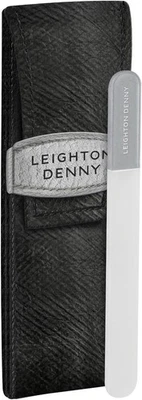 GLOWWORLDUK LEIGHTON DENNY Mini Travel Crystal Nail File (90Mm) with Case