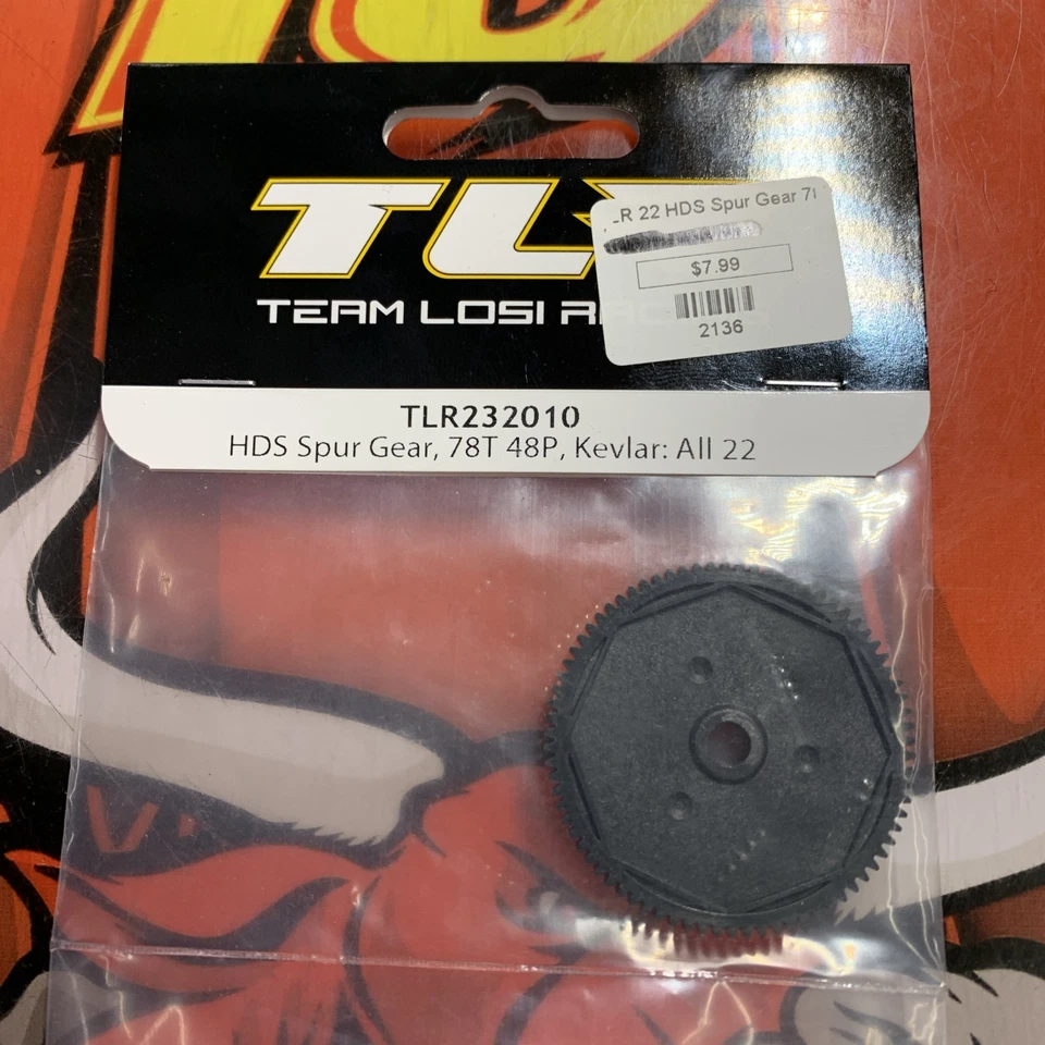 TEAM LOSI RACING TLR232010 48P HDS Spur Gear (Made with Kevlar) (78T) 22 HH - Image 1 of 1