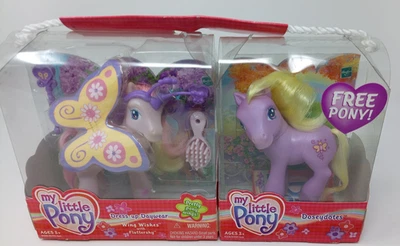 2004 G3 My Little Pony Dress-Up Daywear Butterfly Fluttershy  &  Doseydotes NIB - Image 1 of 4