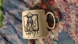 Anthropologie Large Ceramic 16oz. Mug with Octopus Drawing by Florence Balducci - Picture 1 of 4