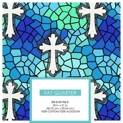 Stained Glass Crosses Fat Quarter Bundle (6 pc) - Image 1 of 2