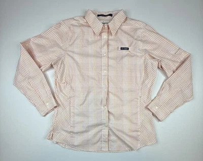 Columbia PFG Super Tamiami Snap Button Long Sleeve Shirt Plaid Women’s Large - Image 1 of 4