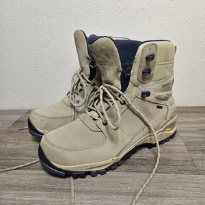 Mens LL Bean Technical Upland Hiking Boots Gore-Tex Beige Vibram US Size 11 Wide - Picture 1 of 23