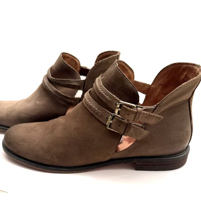 Botín para mujer Corso Como recorte islip marrón topo doble hebilla correa 9,5 Foto 1 de 4