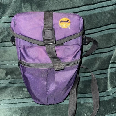 Sundog Blue Padded Camera Bag With Front Pocket Vintage Drawstring Pouch USA - Image 1 of 4