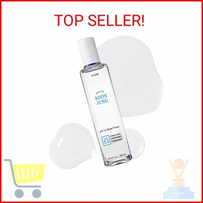 Tónico Alivio ETUDE Soonjung pH5.5 200 ml (Nueva Versión) | Solución para el Cuidado de la Piel | Bajo Foto 1 de 2