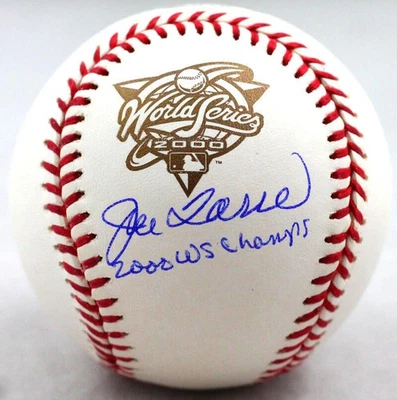 Joe Torre Autographed Rawlings OML 2000 WS Baseball w/ Insc - JSA W Auth *Blue - Image 1 of 4