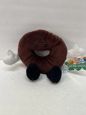 Bean Sprouts Peluche Chocolate Donut Entenmanns Ritchie 1998 Bolsa de Frijoles Sweeties Foto 1 de 4