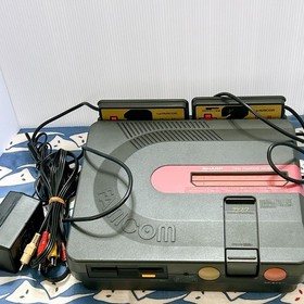 SHARP TWIN FAMICOM Console system AN-500-B Black Tested