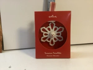Hallmark Schneemann Schneeflocke Ornament - Weihnachtsdeko - Neu in Verpackung - Bild 1 von 3