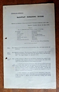 Cámara de Compensación Ferroviaria Actas de Contadores Comité Permanente 9 de marzo de 1915 - Imagen 1 de 3