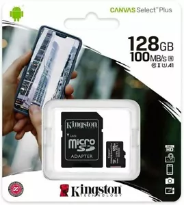 Kingston 128GB Micro SD Memory Card U1 For MOTOROLA G50 G10 G8 G8 Plus Mobile - Picture 1 of 4