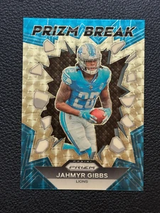 2023 Prizm Jahmyr Gibbs Prizm Break Rc Gold Vinyl Prizm 5/5 Last On Print PB-5 - Picture 1 of 2
