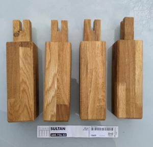 IKEA Sultan Bettbeine Eiche 4-er Set neu - Bild 1 von 5