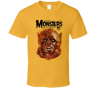 Famous Monsters Werewolf, T-Shirt, retro, 1950's, 1960's - Image 1 of 2