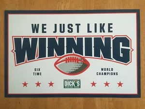 10 Stück Dick's Sporting Goods New England Patriots 11x17 Poster NFL Super Bowl - Bild 1 von 5