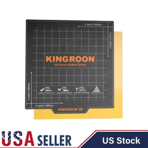 3D Printer Hotbed Heated Bed Sticker Magnetic Plate Mat Pad for KP3S 180*180mm - Picture 1 of 9