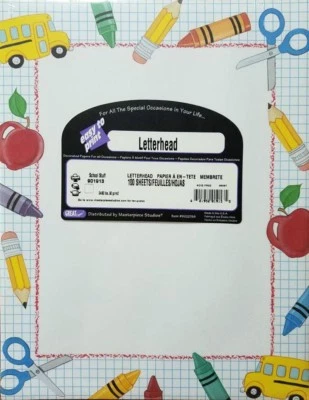 School Stuff Designer paper from GreatPapers! - NEW - 100 page pack - Image 1 of 2