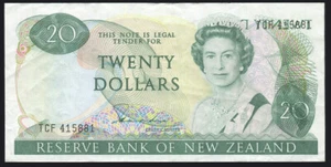 New Zealand - $20 - Hardie - Error - Wet Ink Transfer - TCF415881 - VF - Picture 1 of 2