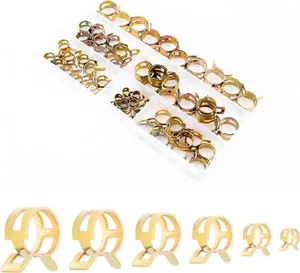 Spring Hose Clamp Assortment Kit,6 Size Clamps for Fastening 60pcs - Picture 1 of 7