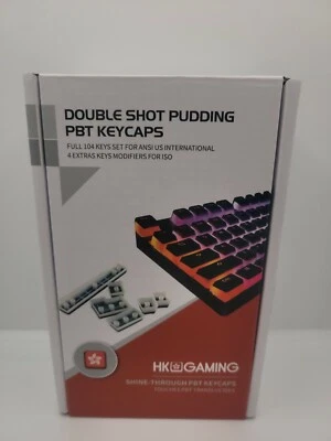 HK Gaming Double Shot Shine Through Pudding PBT Keycaps - Image 1 of 4