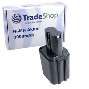 TradeShop Ni-MH Akku für Skil 2375, 2375-04 / Ersatz Akku 9,6V 3000mAh