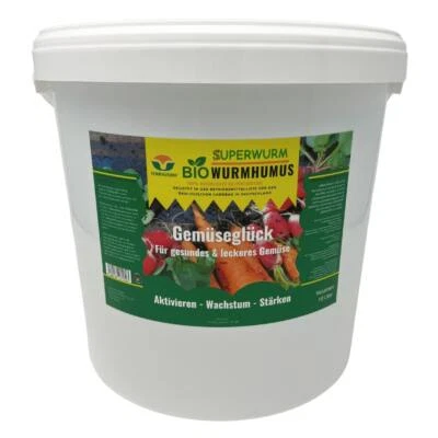 10 Liter - Gemüseglück BIO Wurmhumus | Für gesundes & leckeres Gemüse - mit posi - Bild 1 von 4