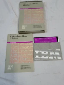 IBM Assistant Home Solutions PC 1st Edition 1984 w/ Disc - Picture 1 of 8