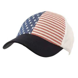 David and Young Unisex Patriotic America USA Flag Snapback Visor Bill 6 Panel... - Picture 1 of 4