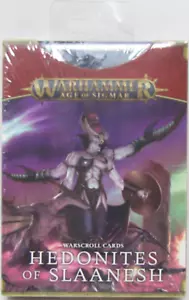 Warhammer Age of Sigmar Hedonites of Slaanesh Warscroll Cards - Picture 1 of 2