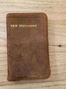 Vintage Mini New Testament Psalms Leather Bound Eyre and Spottiswoode London 4” - Picture 1 of 10