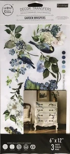 Dekor Transfers - Garten Flüstern - 3 Blatt 6”x12” Neugestaltung mit Prima - Bild 1 von 5