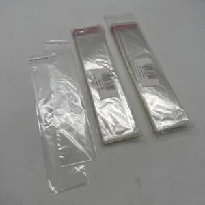 200 durchsichtige Cellotaschen Umschläge 2" x 8" für Lesezeichen Zuckerstangen Leckereien - Bild 1 von 2