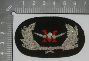 US AMERICAN MACKEY CIVIL AIRLINES PILOT CAP BADGE BULLION WIRE 1ST TYPE - Picture 1 of 1