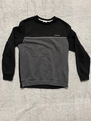 Calvin Klein Relaxed Fit Multi Color Crewneck Sweatshirt Men's Sz M — 第 1/4 张图片