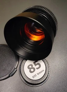 Anamorphic Amber Bokeh & flare lens JUPITER 9 85mm f/2 Cinemod Canon EF  SONY  - Picture 1 of 7