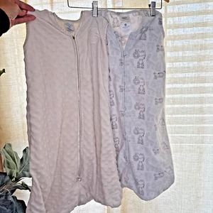 Halo Baby Cotton Sleep Sack Lot of 2 Size Medium 6-12 Months Elephants - Picture 1 of 7